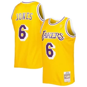 Práctico Comodo Eddie Jones Los Angeles Lakers 1996/97 Hardwood Classics Swingman Jersey Gold