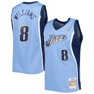 Práctico Exquisito Fácil de llevar Deron Williams Utah Jazz 2001/02 Hardwood Classics Swingman Jersey Blue