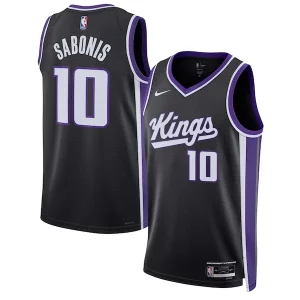 Práctico Fácil de llevar Domantas Sabonis Sacramento Kings Nike Unisex Swingman Jersey Icon Edition Black