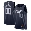 Práctico Hermoso LA Clippers Nike Unisex 2023/24 Custom Swingman Jersey Navy City Edition