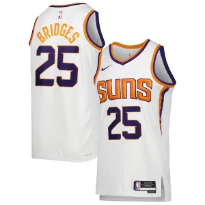 Práctico Mikal Bridges Phoenix Suns Nike Unisex Swingman Jersey Association Edition White/Purple