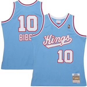 Práctico Mike Bibby Sacramento Kings 2001/02 Hardwood Classics Swingman Jersey Light Blue