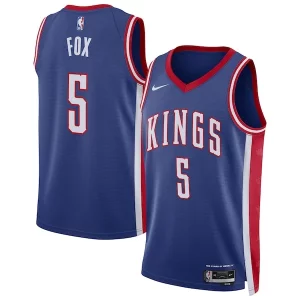 Práctico Perfecto Genial De'Aaron Fox Sacramento Kings Nike Unisex 2024/25 Swingman Player Jersey City Edition Blue