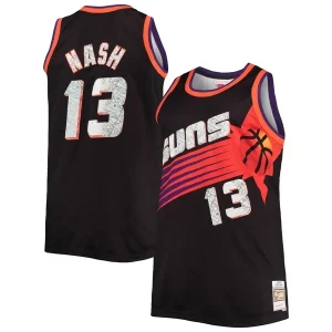 Práctico Sofisticado Steve Nash Phoenix Suns Big & Tall 1996/97 NBA 75th Anniversary Diamond Swingman Jersey Black