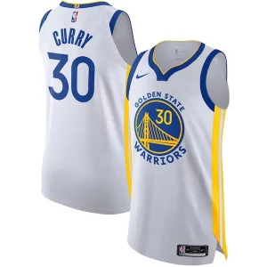 Práctico Stephen Curry Golden State Warriors Nike Authentic Jersey Association Edition White