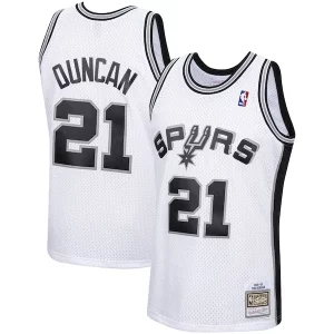 Práctico Único Ideal Tim Duncan San Antonio Spurs 1998/99 Hardwood Classics Swingman Jersey White