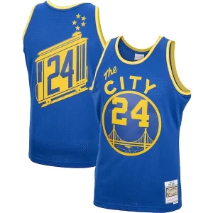 Práctico Único Rick Barry Golden State Warriors 2001/02 Hardwood Classics Swingman Jersey Royal