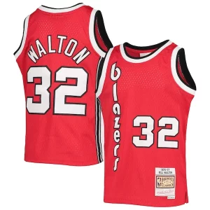 Resistente Bill Walton Portland Trail Blazers Youth 1976/77 Hardwood Classics Swingman Jersey Black