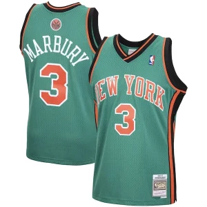 Resistente Cool Stephon Marbury New York Knicks 2001/02 Hardwood Classics Swingman Jersey Green