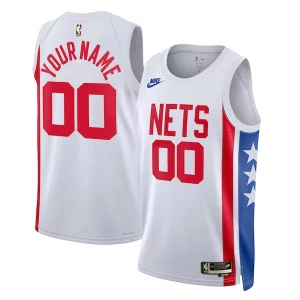 Resistente Magnífico Brooklyn Nets Nike Unisex 2022/23 Custom Swingman Jersey Classic Edition White