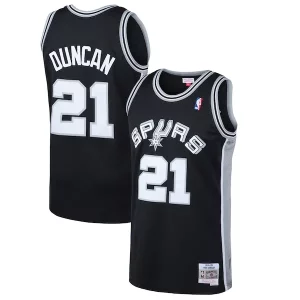 Resistente Maravilloso Duradero Tim Duncan San Antonio Spurs 1998/99 Hardwood Classics Swingman Jersey Black