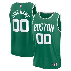 Fácil de llevar Delicioso Boston Celtics Fast Break Custom Jersey Icon Edition Kelly Green/White/Black