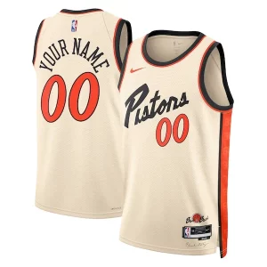Resistente Robusto Detroit Pistons Nike Unisex 2024/25 Custom Swingman Jersey City Edition White