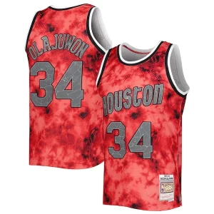 Resistente Versátil Perfecto Hakeem Olajuwon Houston Rockets 1993/94 Galaxy Swingman Jersey Red