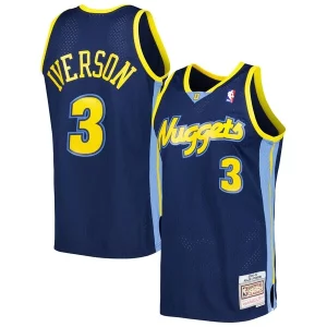 Robusto Allen Iverson Denver Nuggets Hardwood Classics Swingman Jersey Navy