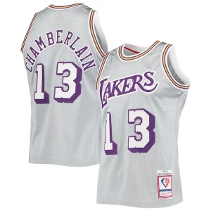 Robusto Bonito Wilt Chamberlain Los Angeles Lakers 75th Anniversary 1971/72 Hardwood Classics Swingman Jersey Silver