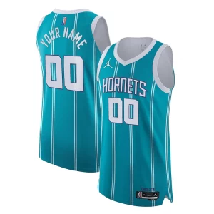 Robusto Charlotte Hornets Nike 2021/22 Diamond Swingman Authentic Custom Jersey Icon Edition Teal