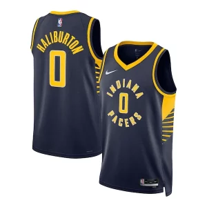 Robusto Cool Original Tyrese Haliburton Indiana Pacers Nike Unisex Swingman Jersey Icon Edition Navy