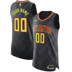 Robusto Elegante Único Atlanta Hawks Nike Authentic Custom Jersey Black Icon Edition