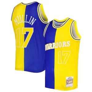 Robusto Exquisito Chris Mullin Golden State Warriors Hardwood Classics 1993/94 Split Swingman Jersey Royal/Gold