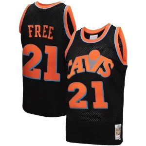 Robusto Fantástico Clásico Cleveland Cavaliers 1984 85 Hardwood Classics World B. Free Reload 3.0 Swingman Jersey Black