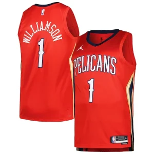 Robusto Ideal Zion Williamson New Orleans Pelicans Jordan Brand Swingman Player Jersey Statement Edition Red