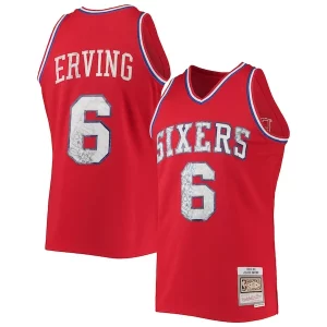Robusto Julius Erving Philadelphia 76ers 1982/83 Hardwood Classics NBA 75th Anniversary Diamond Swingman Jersey Red