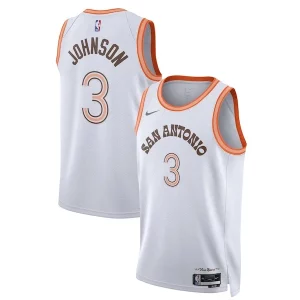 Robusto Original Keldon Johnson San Antonio Spurs Nike Unisex 2023/24 Swingman Jersey White City Edition