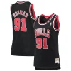 Robusto Resistente Dennis Rodman Chicago Bulls Women's Hardwood Classics Swingman Jersey Black