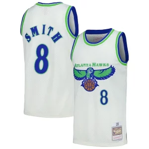 Robusto Resistente Fantástico Steve Smith Atlanta Hawks Chainstitch Swingman Jersey Cream