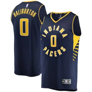 Robusto Tyrese Haliburton Indiana Pacers Fast Break Replica Jersey Icon Edition Navy