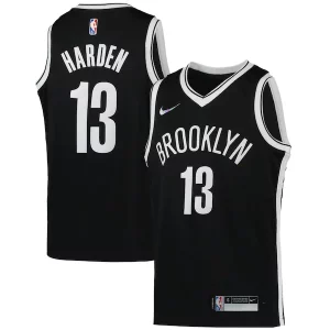 Sofisticado Atractivo Maravilloso James Harden Brooklyn Nets Nike Youth 2021/22 Diamond Swingman Jersey Icon Edition Black