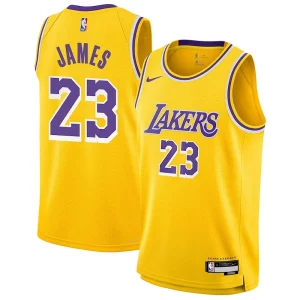 Sofisticado Bonito Clásico LeBron James Los Angeles Lakers Nike Youth Swingman Jersey Icon Edition Gold