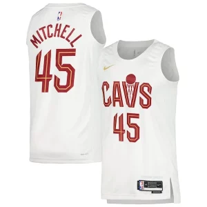 Sofisticado Donovan Mitchell Cleveland Cavaliers Nike Unisex Swingman Jersey Association Edition White/Wine