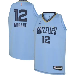 Magnífico Ja Morant Memphis Grizzlies Jordan Brand Youth Swingman Jersey Statement Edition Light Blue