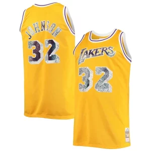 Sofisticado Encantador Magic Johnson Los Angeles Lakers Big & Tall 1984/85 NBA 75th Anniversary Diamond Swingman Jersey Gold
