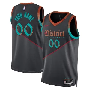 Sofisticado Fantástico Washington Wizards Nike Unisex 2023/24 Custom Swingman Jersey Black City Edition