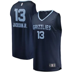 Sofisticado Jaren Jackson Jr. Memphis Grizzlies Replica Fast Break Jersey Navy Icon Edition