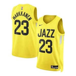 Magnífico Exquisito Práctico Lauri Markkanen Utah Jazz Nike Unisex Swingman Jersey Association Edition Gold