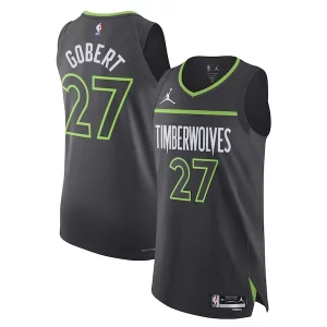Sofisticado Maravilloso Rudy Gobert Minnesota Timberwolves Jordan Brand Authentic Player Jersey Statement Edition Anthracite