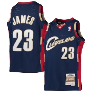 Sofisticado Moderno LeBron James Cleveland Cavaliers Youth 2008 09 Hardwood Classics Swingman Jersey Navy