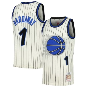 Sofisticado Penny Hardaway Orlando Magic Chainstitch Swingman Jersey Cream