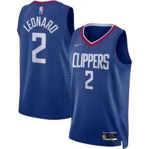 Sofisticado Práctico Kawhi Leonard LA Clippers Nike 2021/22 Diamond Swingman Jersey Icon Edition Royal
