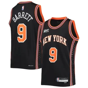 Sofisticado Único Encantador RJ Barrett New York Knicks Nike Youth 2021/22 Swingman Jersey City Edition Black