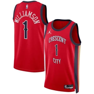 Clásico Zion Williamson New Orleans Pelicans Jordan Brand Unisex Swingman Jersey Statement Edition Red