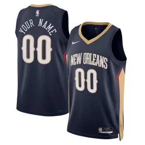 Único Atractivo New Orleans Pelicans Nike Unisex 2022/23 Swingman Custom Jersey Navy Icon Edition