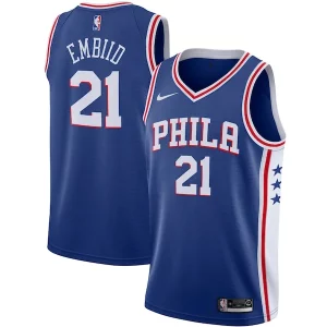 Único Hermoso Joel Embiid Philadelphia 76ers Nike 2019/2020 Swingman Jersey Icon Edition Royal