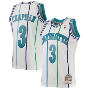 Único Ideal Exquisito Rex Chapman Charlotte Hornets 1988/89 Hardwood Classics Swingman Jersey White