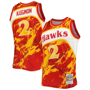 Único Increíble Moderno Stacey Augmon Atlanta Hawks 1991/92 Hardwood Classics Marble Swingman Jersey Red