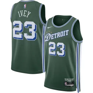 Único Jaden Ivey Detroit Pistons Nike 2022/23 Swingman Jersey City Edition Green